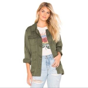 Cupcakes & Cashmere soft green utility jacket S